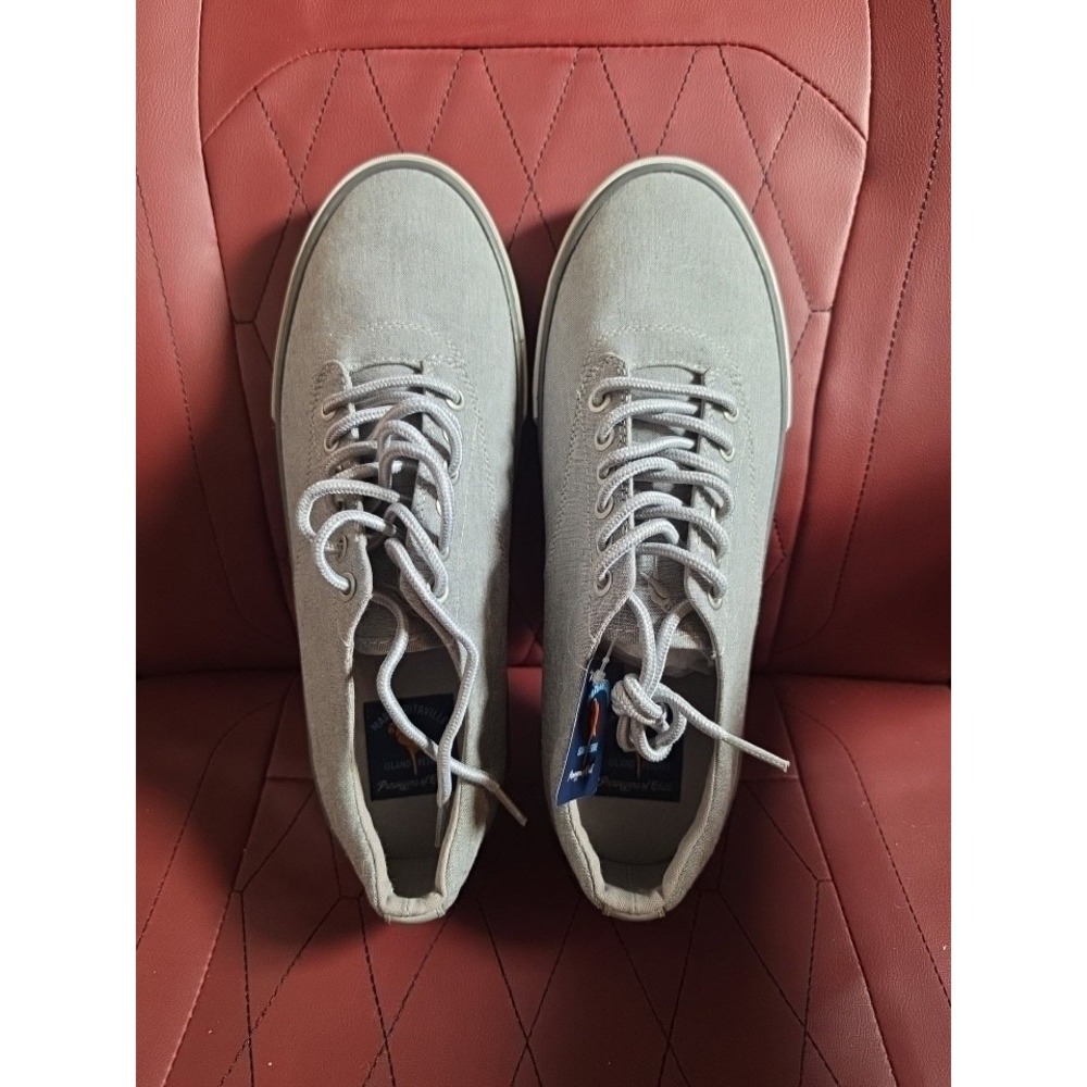 New Margaritaville Grey Lorient Terry Men's Lace Up Shoes Size 8.5